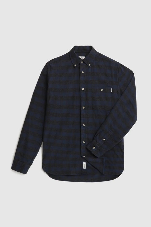 Camicia Uomo in flanella di cotone Blu WOOLRICH- Francavilla Moda